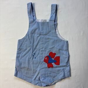 Vintage Fish Blue Romper 18-24 months